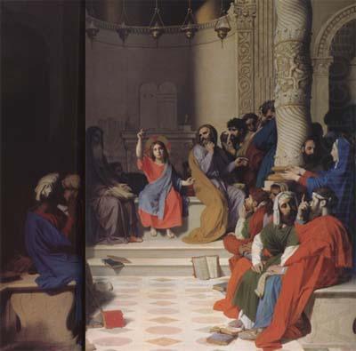 Jean Auguste Dominique Ingres Jesus among the Scribes (mk04) china oil painting image